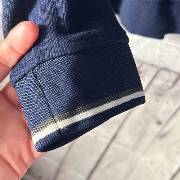 TED BAKER Floss Quarter Zip Pullover Navy size XL US 5EU Modal Stretch - Picture 3 of 9